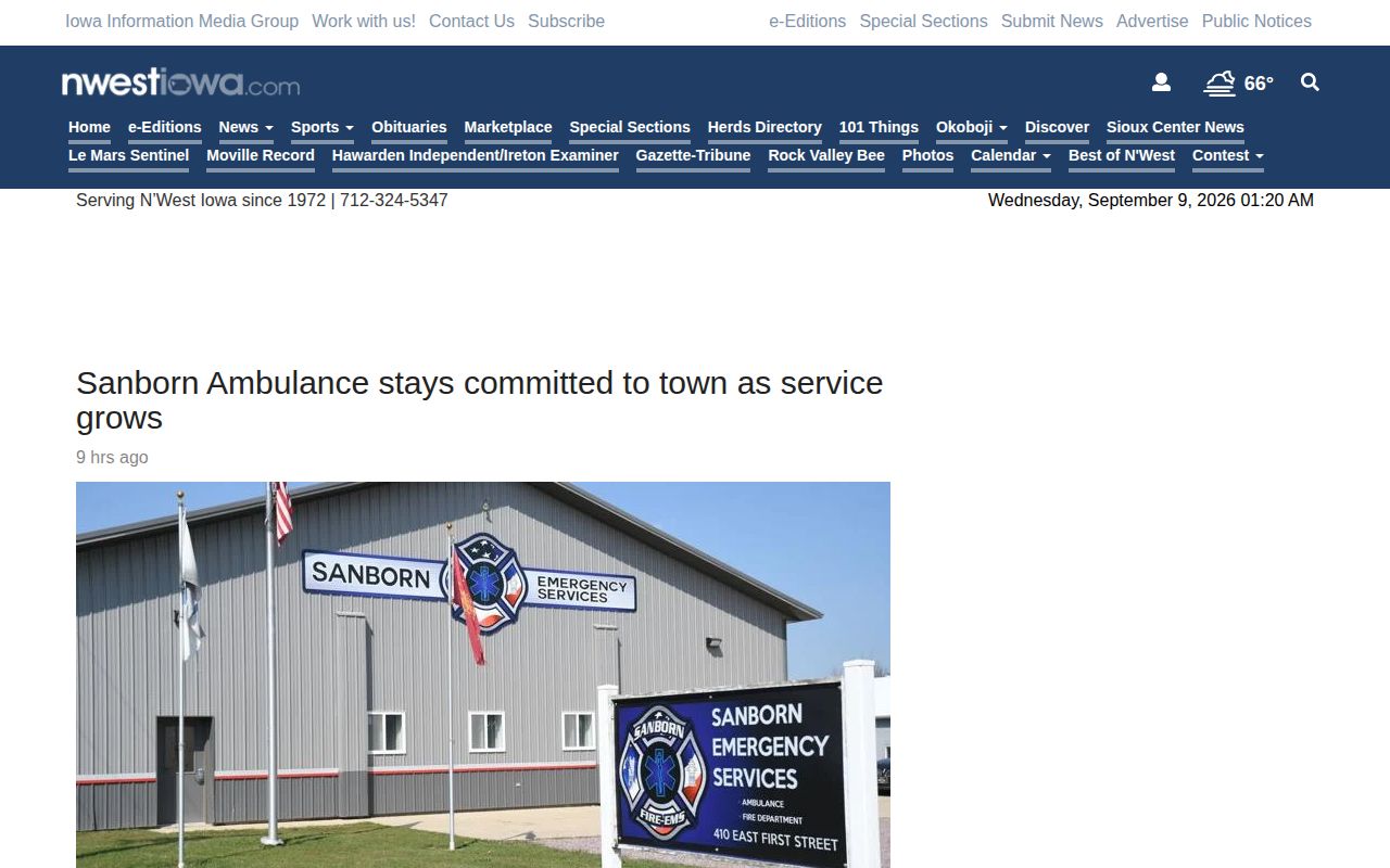 N'West Iowa REVIEW regional weekly news homepage